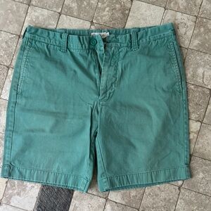 J. Crew Teal Flat Front Shorts